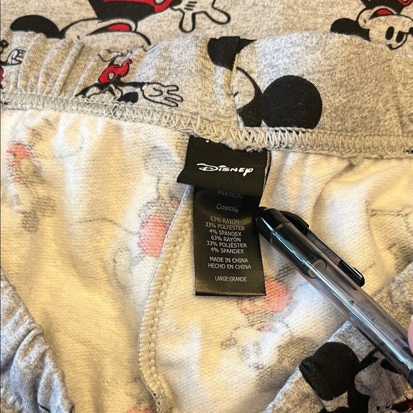 Disney Mickey Mouse Red and Gray women’s Pajama Set size L - Picture 3 of 8